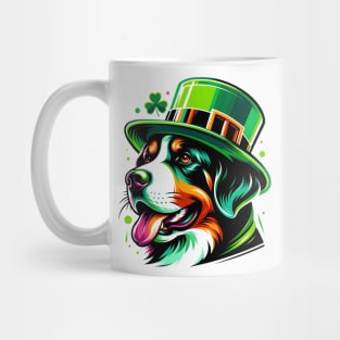 Greater Swiss Mountain Dog Celebrates Saint Patrick's Mug